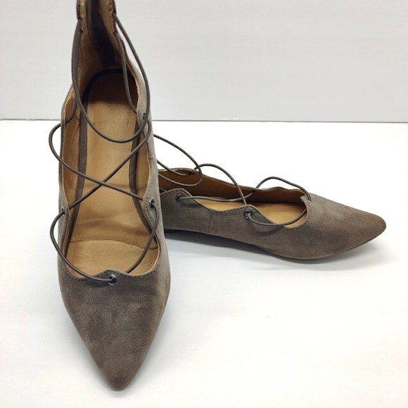 Material Girl Shoes - Material Girl Mibby Taupe flats